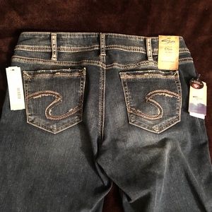Silver Elyse Slim Bootcut Jeans